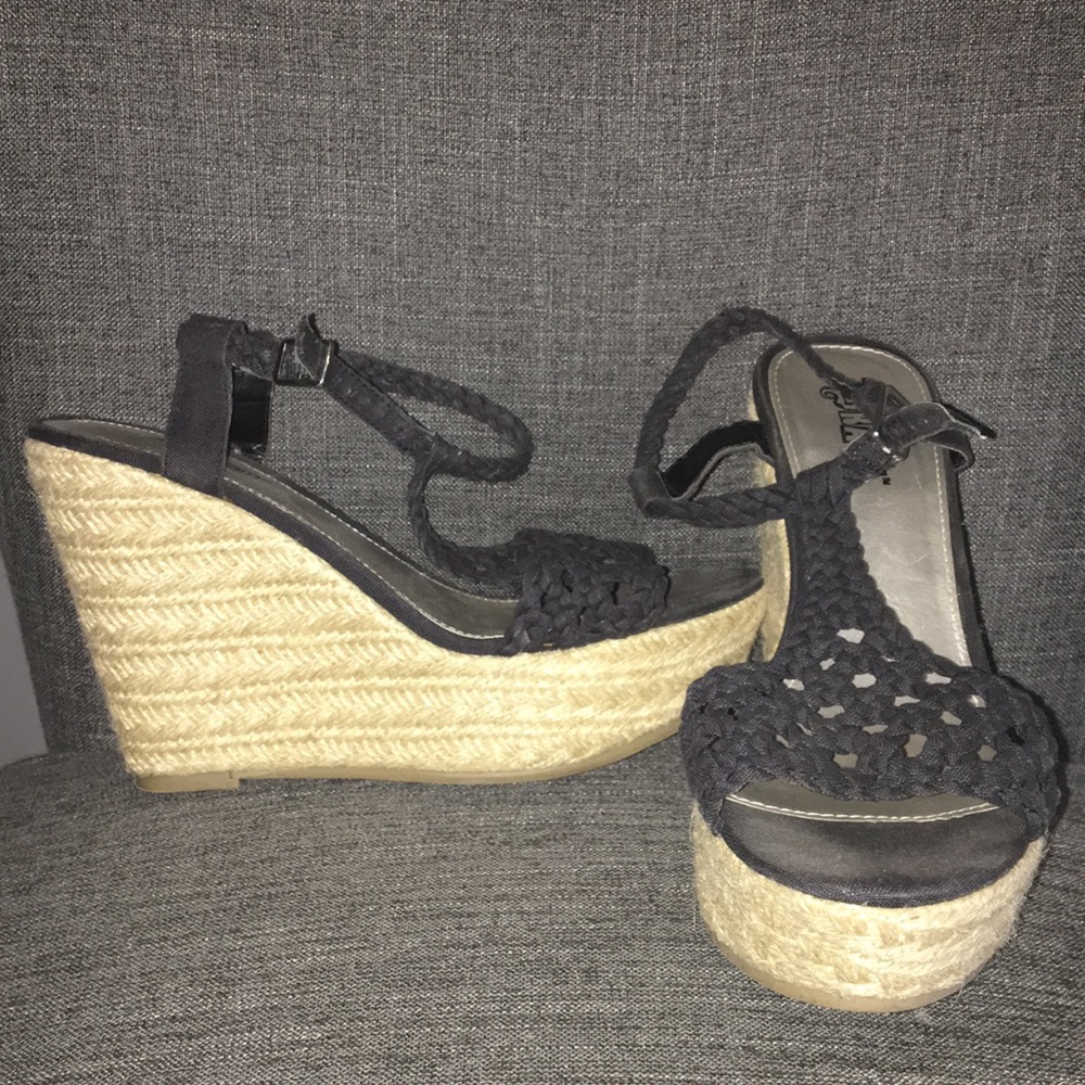 Black Wedge shoe